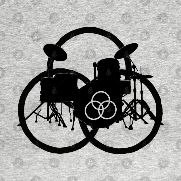 Drums Bonzo Moby Drummer Drumset Drumkit Symbol Gifts For Drummers by blueversion